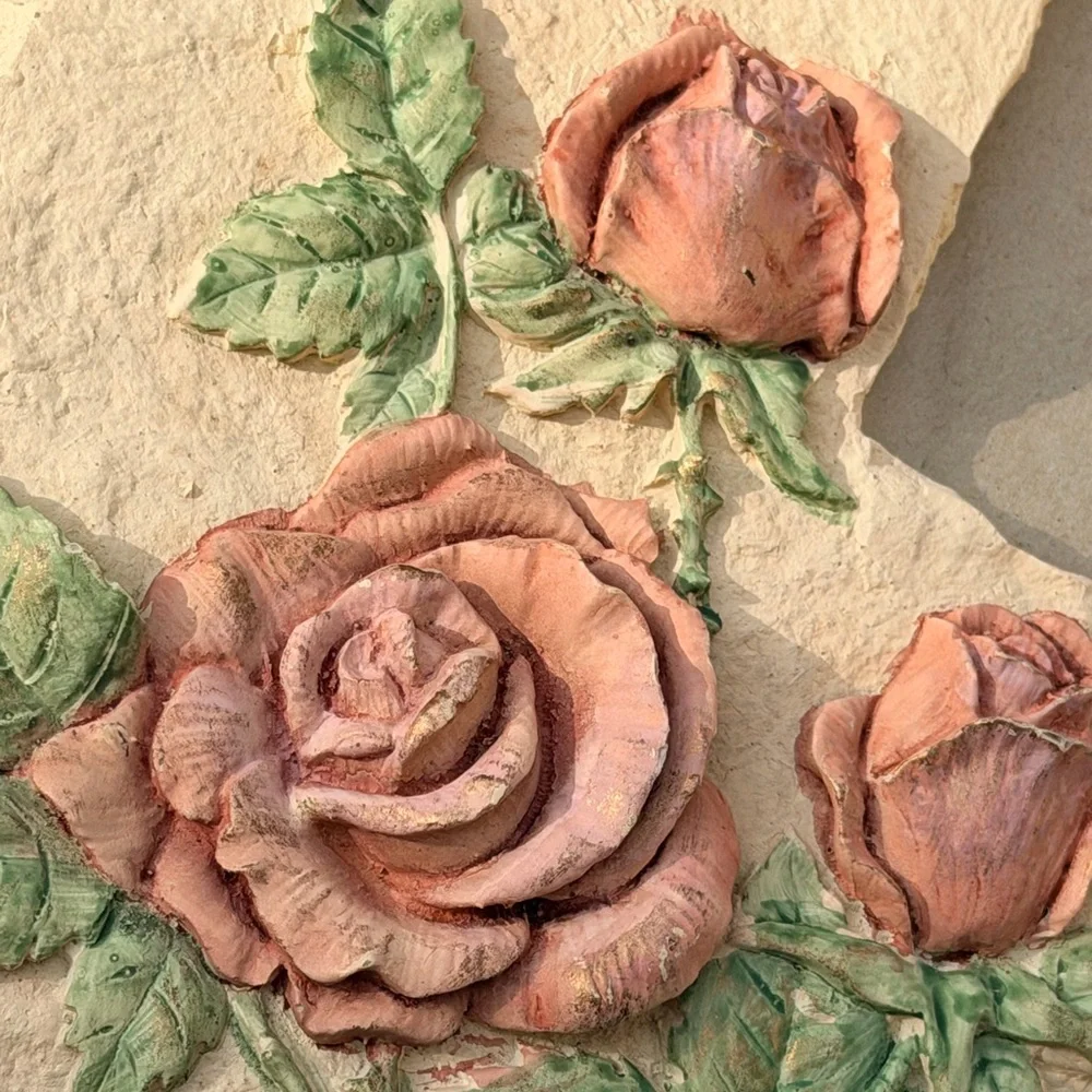 Vintage Rose‎ Cottagecore Picture Frame • Romantic Floral Photo Frame • Shabby